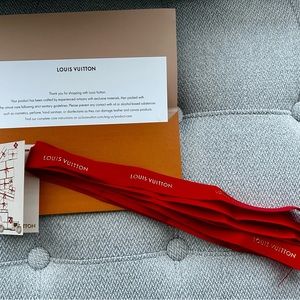Authentic Louis Vuitton Envelope/Red Ribbon